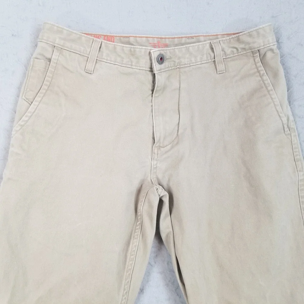 Dockers Pants Mens 31x32 Tan Khakis Straight Leg Stretch‎ Cotton Casual Chinos